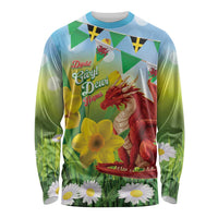 Wales Saint David's Day Long Sleeve Shirt Dydd Gwyl Dewi Hapus Dragon Daffodil - Wonder Print Shop