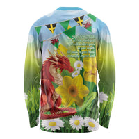 Wales Saint David's Day Long Sleeve Shirt Dydd Gwyl Dewi Hapus Dragon Daffodil - Wonder Print Shop