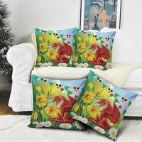 Wales Saint David's Day Pillow Cover Dydd Gwyl Dewi Hapus Dragon Daffodil - Wonder Print Shop