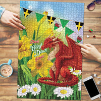Wales Saint David's Day Puzzle Dydd Gwyl Dewi Hapus Dragon Daffodil - Wonder Print Shop