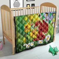 Wales Saint David's Day Quilt Dydd Gwyl Dewi Hapus Dragon Daffodil - Wonder Print Shop