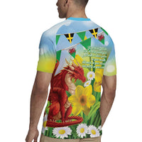 Wales Saint David's Day Rugby Jersey Dydd Gwyl Dewi Hapus Dragon Daffodil - Wonder Print Shop