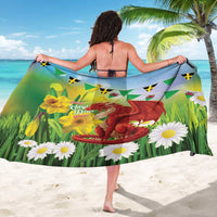 Wales Saint David's Day Sarong Dydd Gwyl Dewi Hapus Dragon Daffodil - Wonder Print Shop