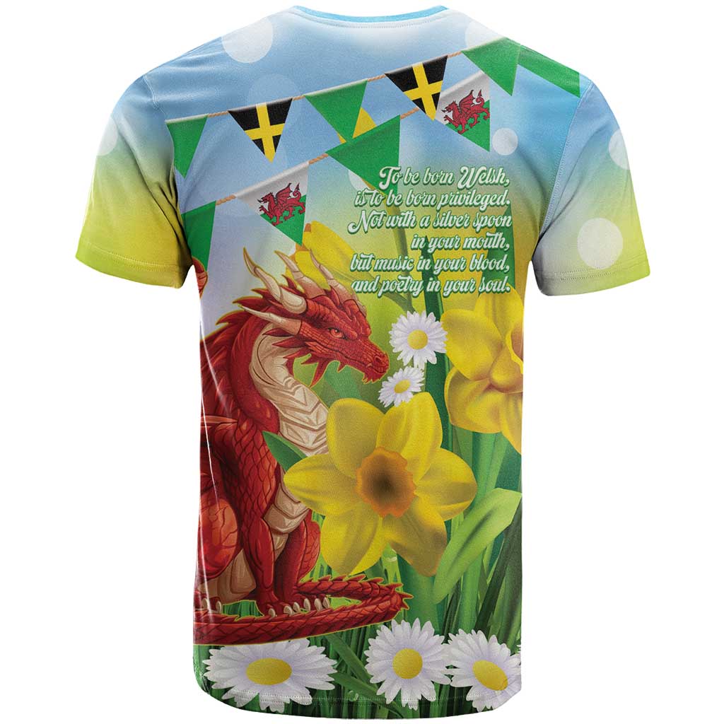Wales Saint David's Day T Shirt Dydd Gwyl Dewi Hapus Dragon Daffodil - Wonder Print Shop