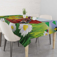 Wales Saint David's Day Tablecloth Dydd Gwyl Dewi Hapus Dragon Daffodil - Wonder Print Shop