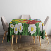 Wales Saint David's Day Tablecloth Dydd Gwyl Dewi Hapus Dragon Daffodil - Wonder Print Shop