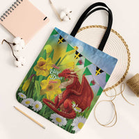 Wales Saint David's Day Tote Bag Dydd Gwyl Dewi Hapus Dragon Daffodil - Wonder Print Shop