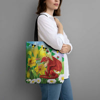Wales Saint David's Day Tote Bag Dydd Gwyl Dewi Hapus Dragon Daffodil - Wonder Print Shop