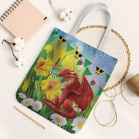 Wales Saint David's Day Tote Bag Dydd Gwyl Dewi Hapus Dragon Daffodil - Wonder Print Shop