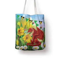 Wales Saint David's Day Tote Bag Dydd Gwyl Dewi Hapus Dragon Daffodil - Wonder Print Shop