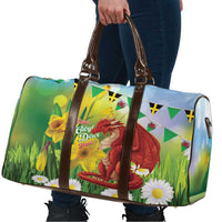 Wales Saint David's Day Travel Bag Dydd Gwyl Dewi Hapus Dragon Daffodil - Wonder Print Shop