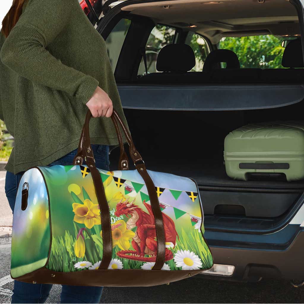 Wales Saint David's Day Travel Bag Dydd Gwyl Dewi Hapus Dragon Daffodil - Wonder Print Shop