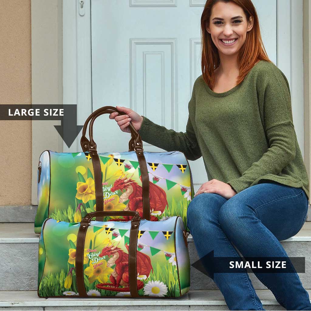 Wales Saint David's Day Travel Bag Dydd Gwyl Dewi Hapus Dragon Daffodil - Wonder Print Shop