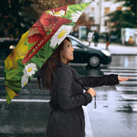 Wales Saint David's Day Umbrella Dydd Gwyl Dewi Hapus Dragon Daffodil - Wonder Print Shop