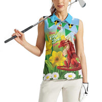 Wales Saint David's Day Women Sleeveless Polo Shirt Dydd Gwyl Dewi Hapus Dragon Daffodil - Wonder Print Shop
