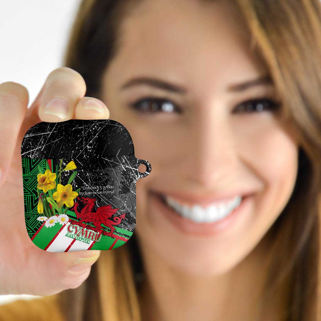 Wales Saint David's Day AirPods Case Cymru Am Byth Welsh Dragon - Wonder Print Shop