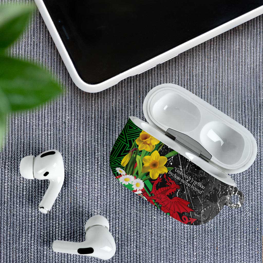 Wales Saint David's Day AirPods Case Cymru Am Byth Welsh Dragon - Wonder Print Shop