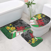 Wales Saint David's Day Bathroom Set Cymru Am Byth Welsh Dragon - Wonder Print Shop