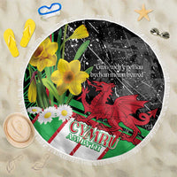 Wales Saint David's Day Beach Blanket Cymru Am Byth Welsh Dragon - Wonder Print Shop
