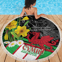 Wales Saint David's Day Beach Blanket Cymru Am Byth Welsh Dragon - Wonder Print Shop
