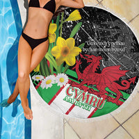 Wales Saint David's Day Beach Blanket Cymru Am Byth Welsh Dragon - Wonder Print Shop