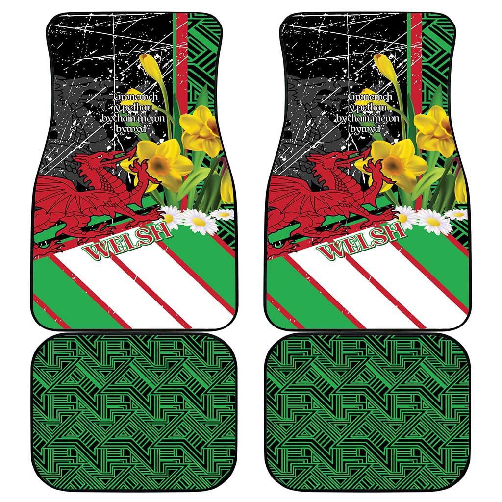 Wales Saint David's Day Car Mats Cymru Am Byth Welsh Dragon - Wonder Print Shop