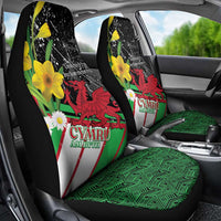 Wales Saint David's Day Car Seat Cover Cymru Am Byth Welsh Dragon - Wonder Print Shop