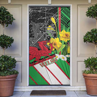 Wales Saint David's Day Door Cover Cymru Am Byth Welsh Dragon - Wonder Print Shop