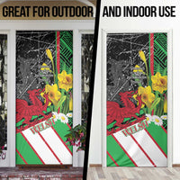 Wales Saint David's Day Door Cover Cymru Am Byth Welsh Dragon - Wonder Print Shop