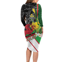 Wales Saint David's Day Family Matching Long Sleeve Bodycon Dress and Hawaiian Shirt Cymru Am Byth Welsh Dragon - Wonder Print Shop