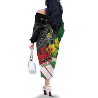 Wales Saint David's Day Family Matching Off The Shoulder Long Sleeve Dress and Hawaiian Shirt Cymru Am Byth Welsh Dragon - Wonder Print Shop