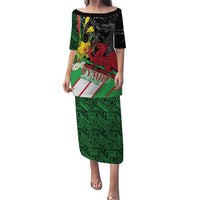 Wales Saint David's Day Family Matching Puletasi and Hawaiian Shirt Cymru Am Byth Welsh Dragon - Wonder Print Shop