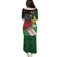Wales Saint David's Day Family Matching Puletasi and Hawaiian Shirt Cymru Am Byth Welsh Dragon - Wonder Print Shop