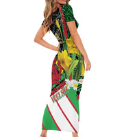 Wales Saint David's Day Family Matching Short Sleeve Bodycon Dress and Hawaiian Shirt Cymru Am Byth Welsh Dragon - Wonder Print Shop
