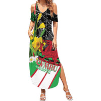 Wales Saint David's Day Family Matching Summer Maxi Dress and Hawaiian Shirt Cymru Am Byth Welsh Dragon - Wonder Print Shop