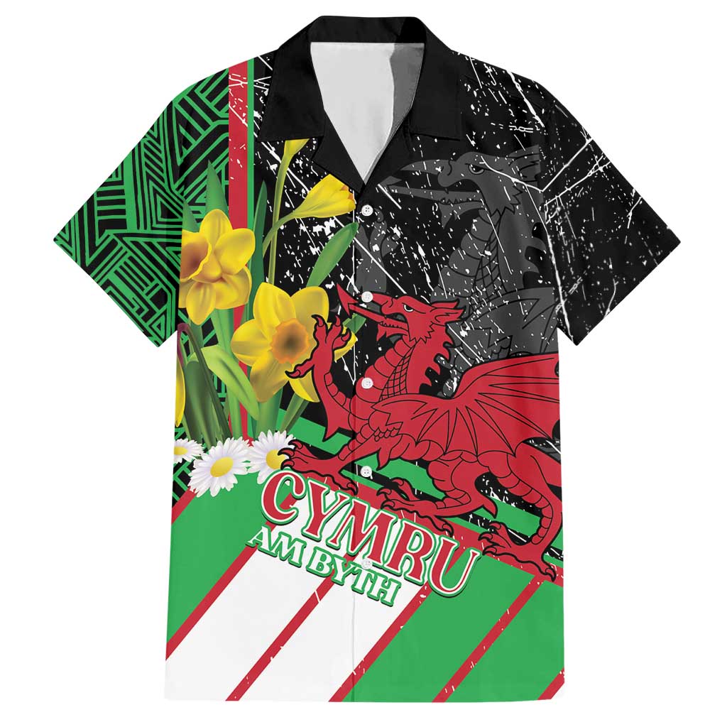 Wales Saint David's Day Hawaiian Shirt Cymru Am Byth Welsh Dragon - Wonder Print Shop