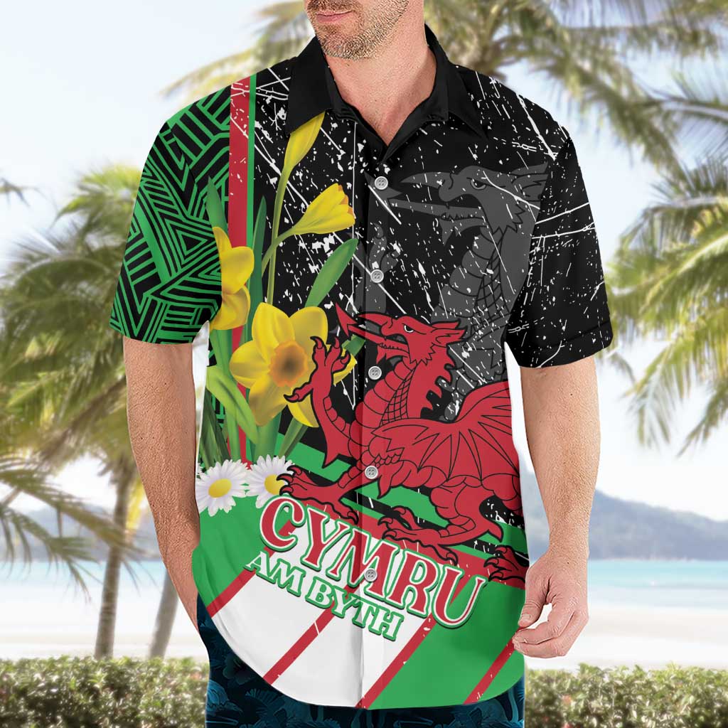 Wales Saint David's Day Hawaiian Shirt Cymru Am Byth Welsh Dragon - Wonder Print Shop