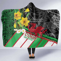 Wales Saint David's Day Hooded Blanket Cymru Am Byth Welsh Dragon - Wonder Print Shop