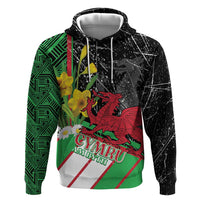 Wales Saint David's Day Hoodie Cymru Am Byth Welsh Dragon - Wonder Print Shop