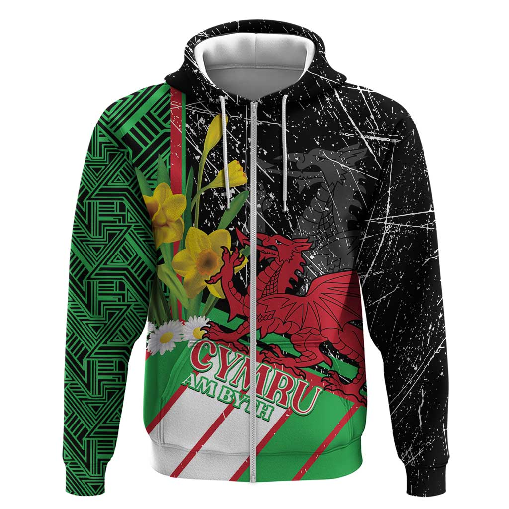 Wales Saint David's Day Hoodie Cymru Am Byth Welsh Dragon - Wonder Print Shop