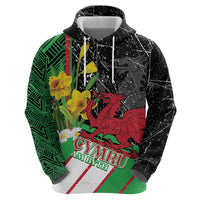Wales Saint David's Day Hoodie Cymru Am Byth Welsh Dragon - Wonder Print Shop