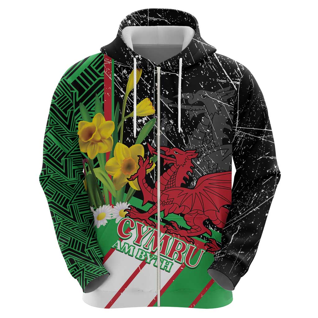 Wales Saint David's Day Hoodie Cymru Am Byth Welsh Dragon - Wonder Print Shop