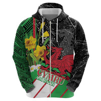Wales Saint David's Day Hoodie Cymru Am Byth Welsh Dragon - Wonder Print Shop