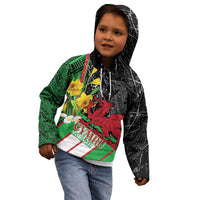 Wales Saint David's Day Kid Hoodie Cymru Am Byth Welsh Dragon - Wonder Print Shop