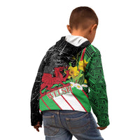 Wales Saint David's Day Kid Hoodie Cymru Am Byth Welsh Dragon - Wonder Print Shop