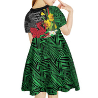 Wales Saint David's Day Kid Short Sleeve Dress Cymru Am Byth Welsh Dragon - Wonder Print Shop