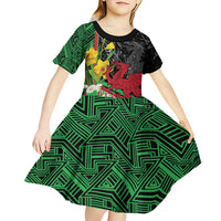 Wales Saint David's Day Kid Short Sleeve Dress Cymru Am Byth Welsh Dragon - Wonder Print Shop
