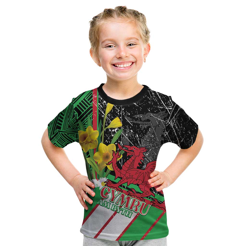 Wales Saint David's Day Kid T Shirt Cymru Am Byth Welsh Dragon - Wonder Print Shop