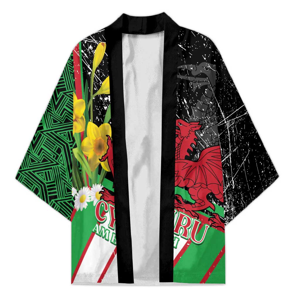Wales Saint David's Day Kimono Cymru Am Byth Welsh Dragon - Wonder Print Shop