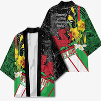 Wales Saint David's Day Kimono Cymru Am Byth Welsh Dragon - Wonder Print Shop